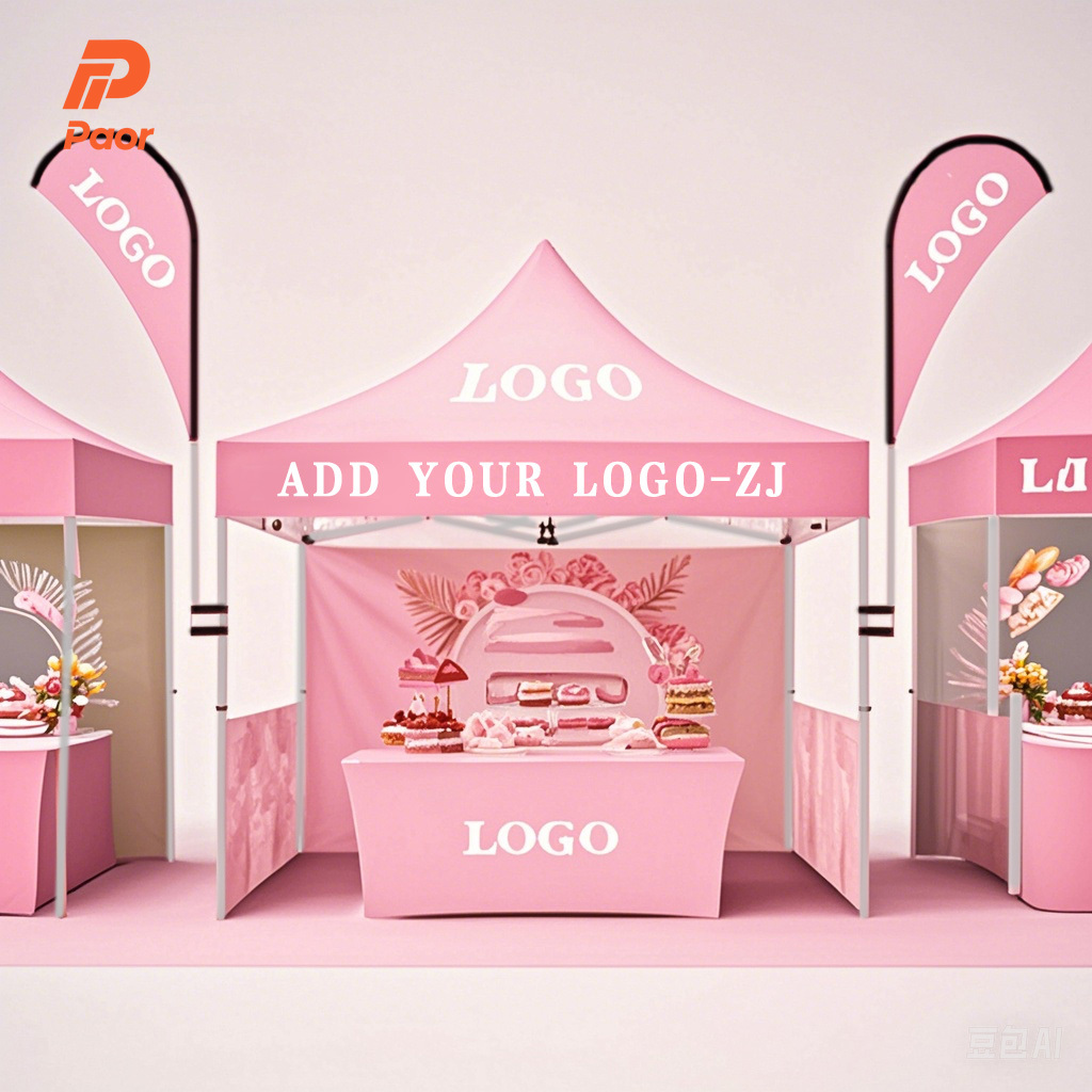 Commercial Printing Logo - カスタム印刷 アルミ製 展示会用テント 商業広告ロゴ入りキャノピー ポップアップ式 展示イベント用テント/ガゼボ