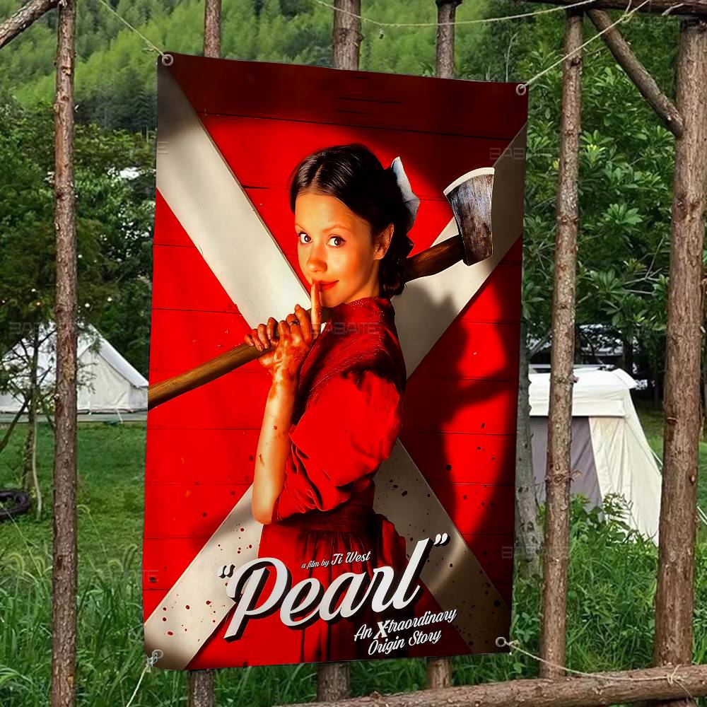 Commercial Banner Printing - P-PearlS HORROR MOIVE 高度な印刷技術を用いた商業広告旗会社パーティーバナー