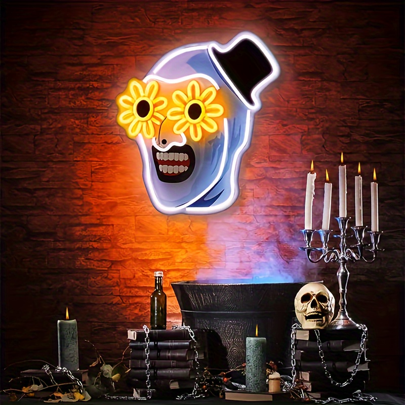 Commercial Wall Printing - Terrifier UV プリントネオンサイン ハロウィン雰囲気 LED ネオンライト