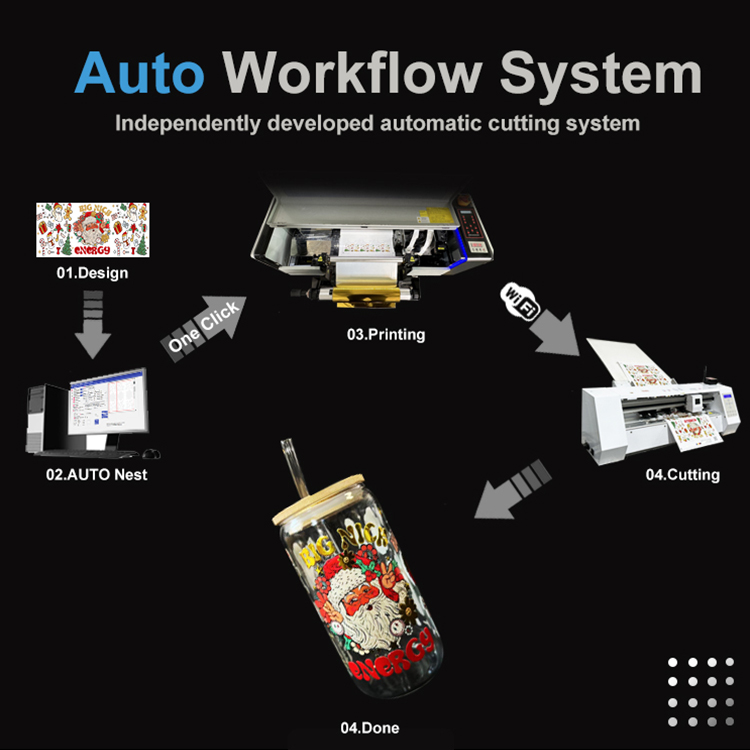 インテリジェント自動カット4プリントヘッドデジタル印刷クリス - Dtf Printer Machine のレビューと価格