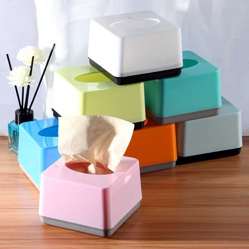 Z. 業務用グレードの正方形プラスチックティッシュボックス、 - Commercial Printing Logo のレビューと価格