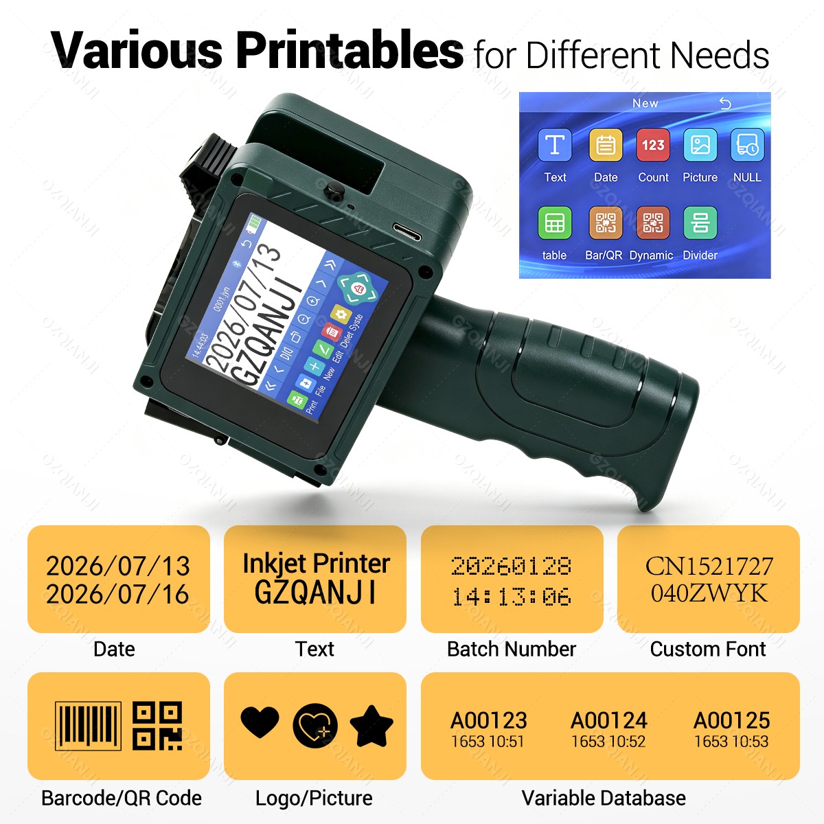 Bluetooth 12.7mmミニインクジェットプリンター - Commercial Printing Logo のレビューと価格