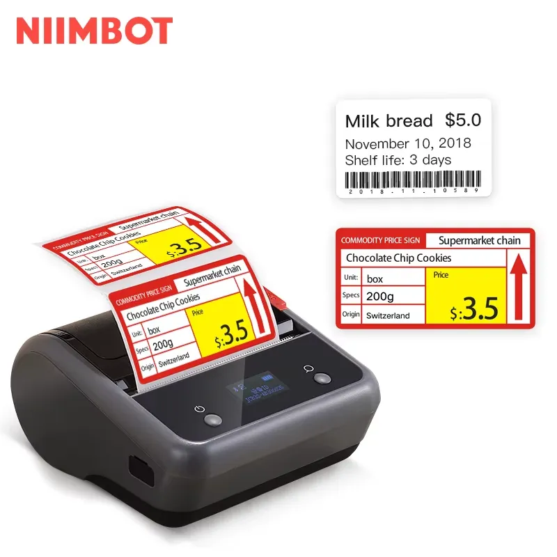 Niimbot B3S オフィス用防水ポータブルサーマルレシ - Commercial Printing Logo のレビューと価格