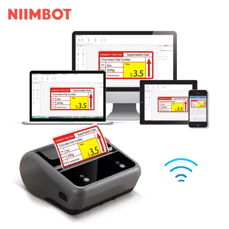 Niimbot B3S オフィス用防水ポータブルサーマルレシ - Commercial Printing Logo のレビューと価格