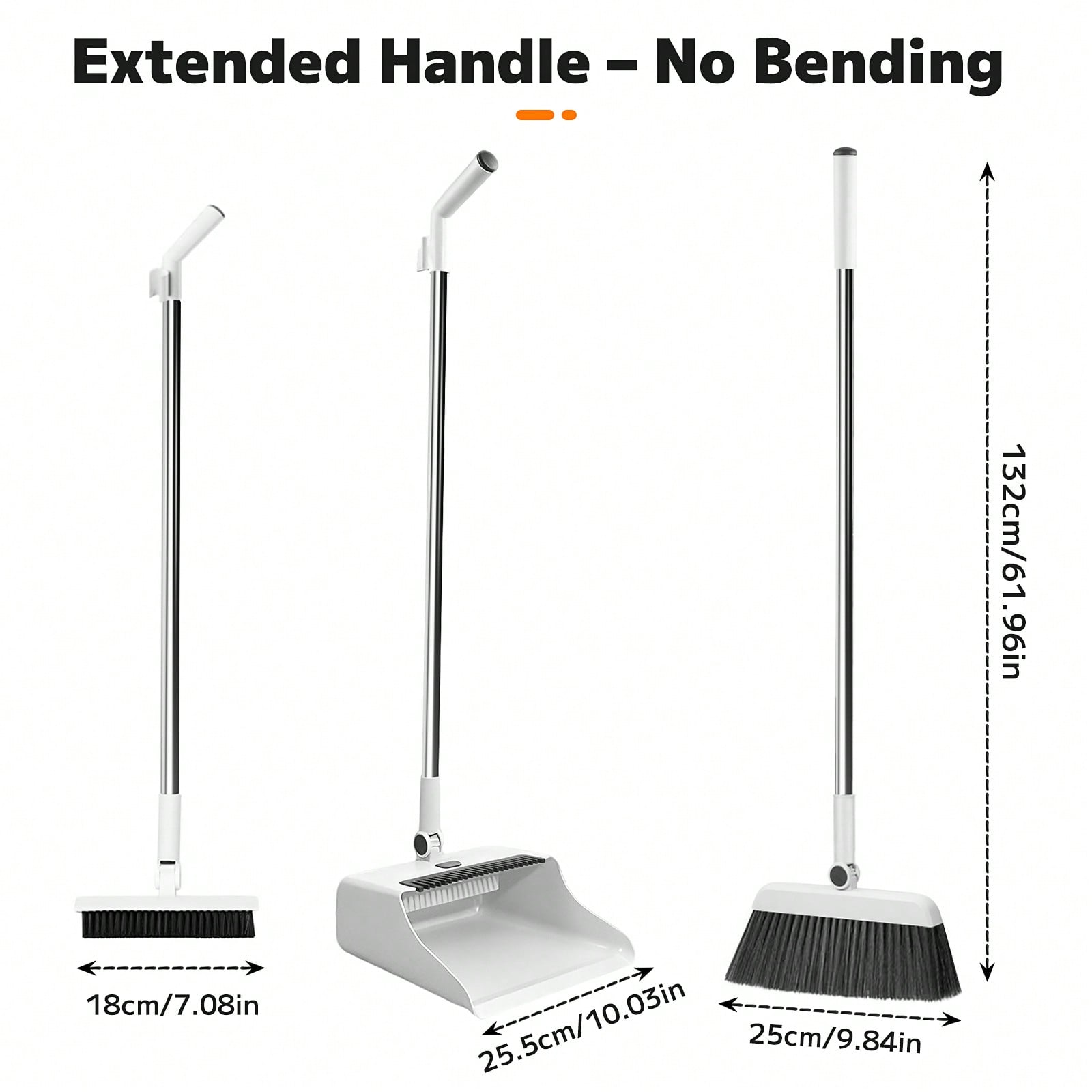 3-in-1ほうき・ちりとり・スクイージーセット、櫛歯付きの - Squeegee Holder Screen のレビューと価格