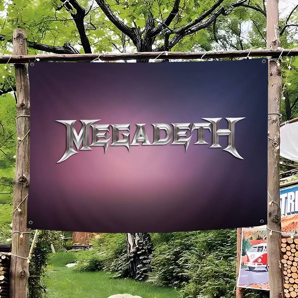 ロックメタルバンド「M-Megadeth」のロゴを用いた、高 - Commercial Banner Printing のレビューと価格