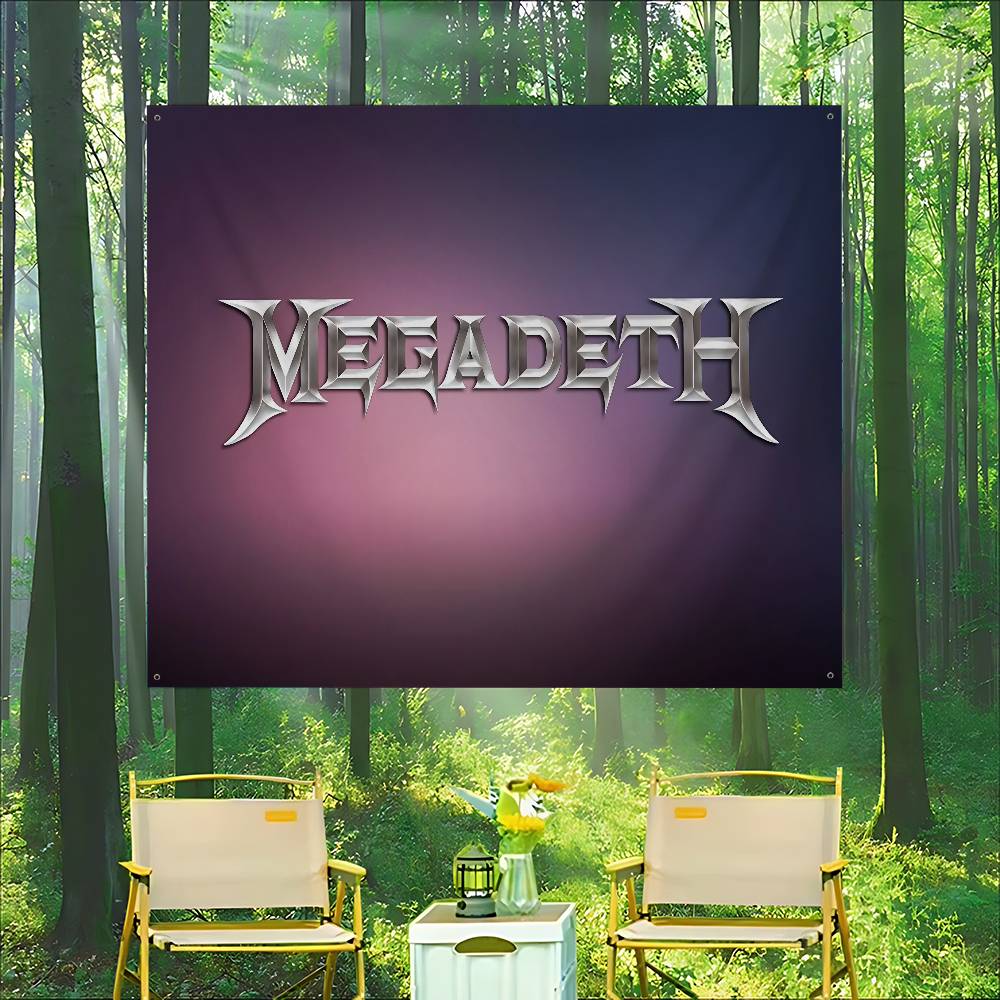 ロックメタルバンド「M-Megadeth」のロゴを用いた、高 - Commercial Banner Printing のレビューと価格