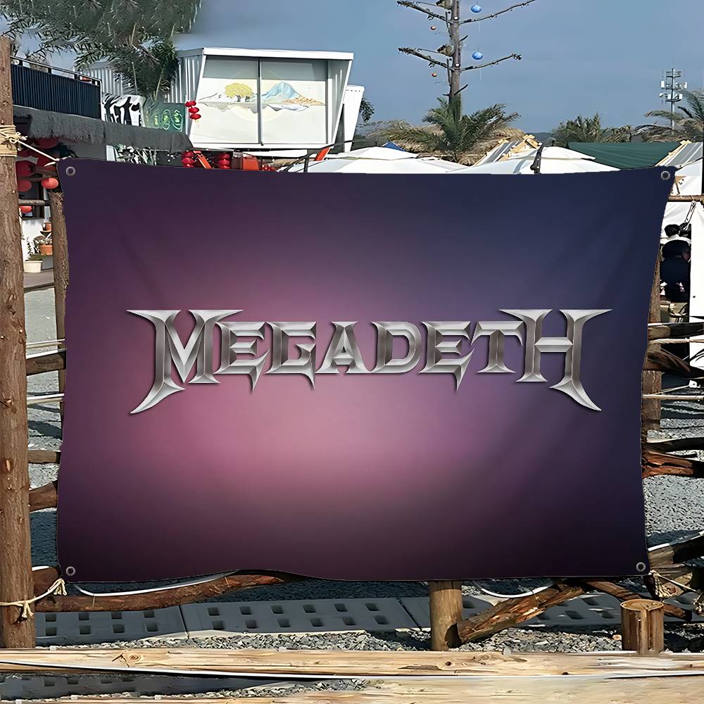 ロックメタルバンド「M-Megadeth」のロゴを用いた、高 - Commercial Banner Printing のレビューと価格